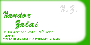 nandor zalai business card